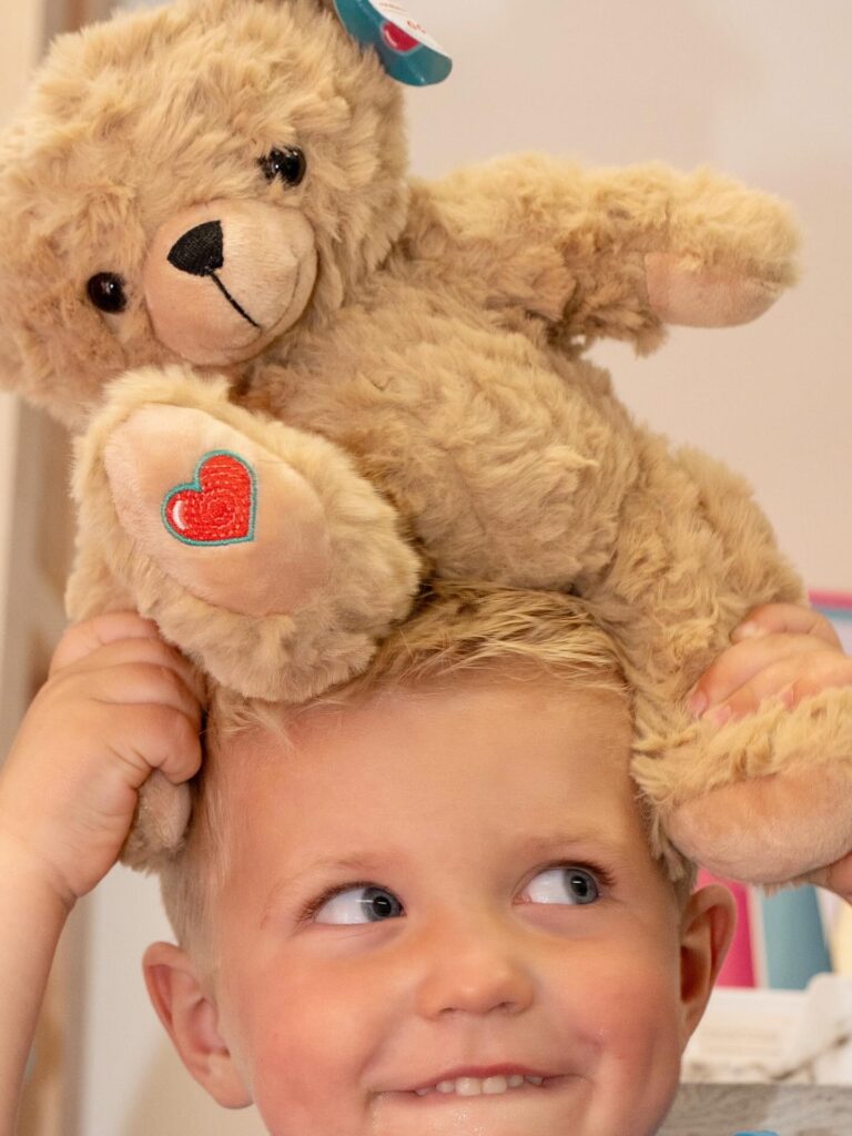 baby heartbeat bear stuffed animal 3d ultrasound scan big brother